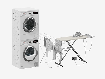 Modern washing machine 3d model