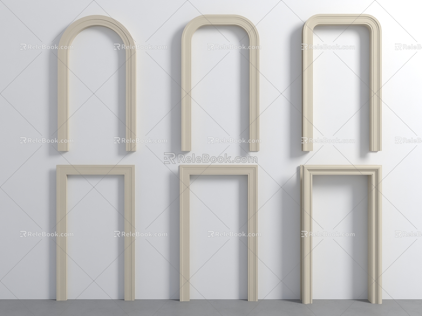 Modern Door Cover Door Line Pass Entry Door Cover Elevator Door Cover Quiet Door Cave Arched Door Arc Arch Door Arc Door Arc Door Arc Pass 3d model