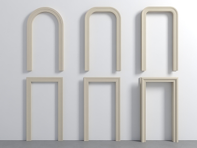 Modern Door Cover Door Line Pass Entry Door Cover Elevator Door Cover Quiet Door Cave Arched Door Arch Door Arc Door Arc Door Arc Pass 3d model