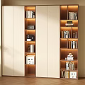 Modern Bookcase Floor Bookcase Open Bookcase Decorative Cabinet 3d model