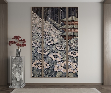 New Chinese Decorative Painting 3d model