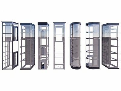 Helicopter Elevator Sightseeing Elevator Outdoor Elevator Home Elevator model