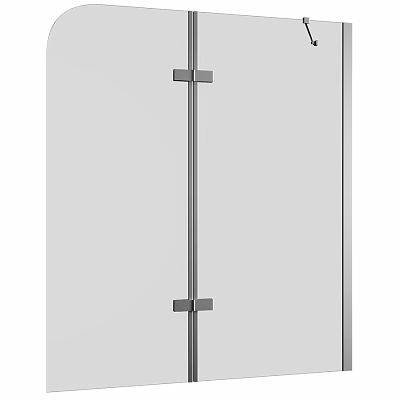 Modern Shower Sauna Glass Enclosure With Metal Frame And Sleek Design 3d model