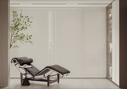 Leather recliner blinds 3d model