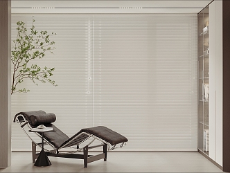 Leather recliner blinds 3d model