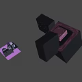 Futuristic Cyberpunk Game Character In Mechanical Tech Sci Fi Environment
