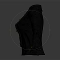 Black Double Breasted Jacket With Gold Buttons Formal Military Style Design