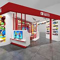 Modern Toy Store Nintendo Mario Game Entertainment Toy Store 3d model
