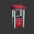 Electronic Claw Machine Pink And White Upright Design With Transparent Display Window For Kids Fun