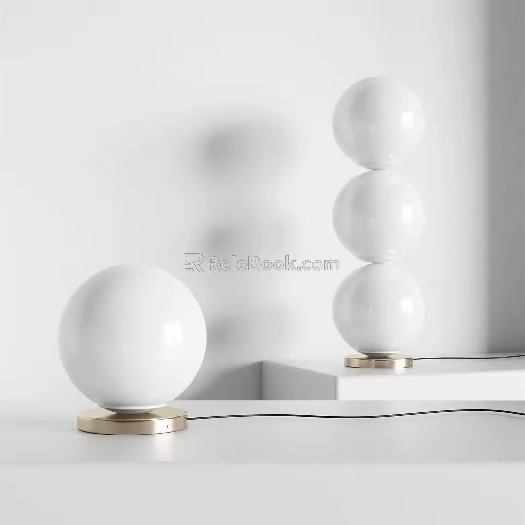 Modern Table Lamp Simple Table Lamp 3d model