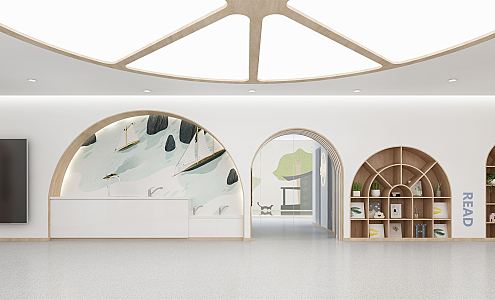 Modern Kindergarten Hall 3d model