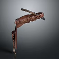 Vintage Brown Leather Belt With Decorative Metal Buckles And Handcrafted Details