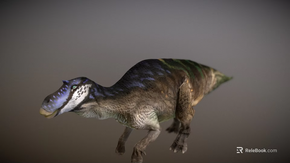 Realistic 3D Dinosaur Model With Colorful Skin Texture And Anatomical Details 3d model 