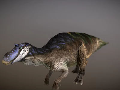 Realistic 3D Dinosaur Model With Colorful Skin Texture And Anatomical Details 3d model