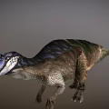 Realistic 3D Dinosaur Model With Colorful Skin Texture And Anatomical Details