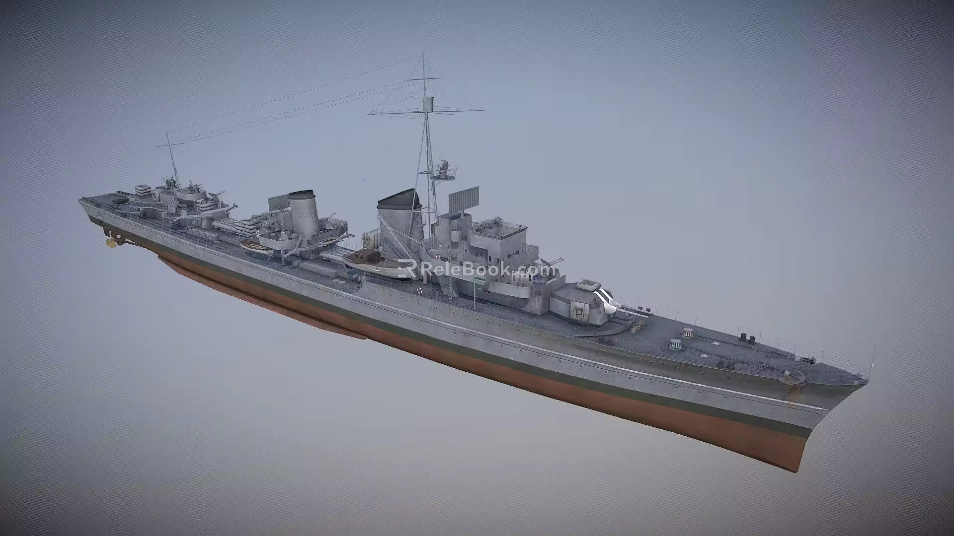 weapon ship landing ship 3d model