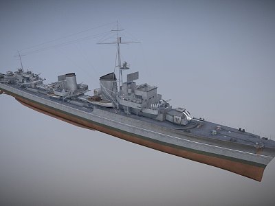 weapon ship landing ship model