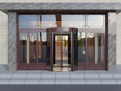 Copper Door Effect Diagram Revolving Door Effect Diagram Copper Door Opposition 3d model