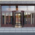 Copper Door Effect Diagram Revolving Door Effect Diagram Copper Door Opposition 3d model