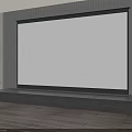 Projection Monitoring System With Large Screen Displaying Crowd Footage On Wooden Floor
