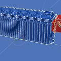 Modern underground substation transloader 3d model