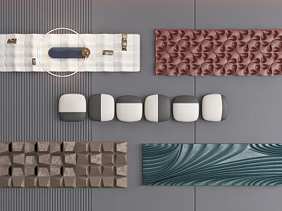 Varied Design Wall Hangings For Home Decoration 3d model