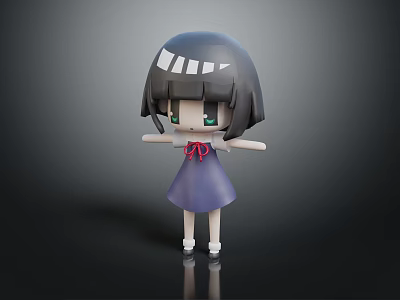 Modern Anime Characters Cartoon Beauty Cartoon Beauty Cartoon Girls 3d model