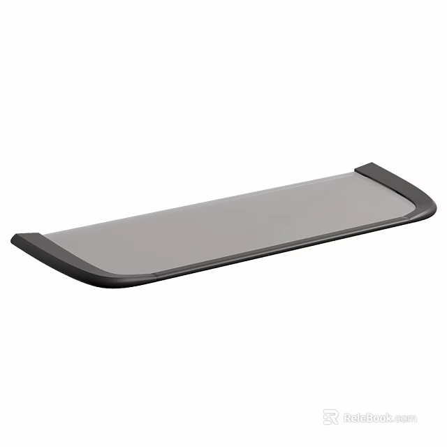 Practical Kitchen Cleaning Mat with Gray Surface and Black Edge for Daily Dishwashing Use 3d model 