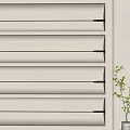 Wall Washer Lights With Horizontal Arrangement Soft Lighting On White Wall And Small Potted Plant