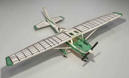 modern aircraft 3d model