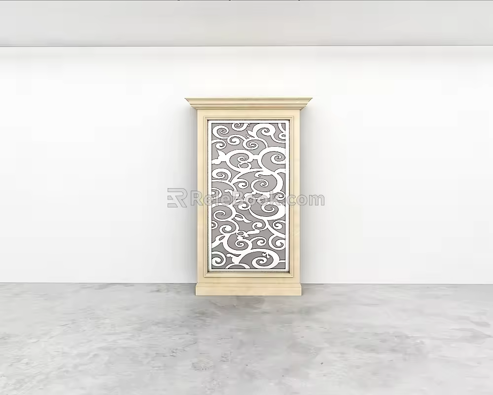 Carved partition 3d model