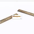 Two Vintage Metal Rulers with Clear Measurement Markings on White Surface