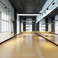 Spacious Modern Shower Sauna Room With Bright Lighting Large Windows And Smooth Light Floors