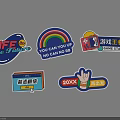 Various Creative Stickers Featuring Inspirational Quotes Game And New Arrival Themes
