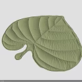 Leaf Shaped Green Decorative Rug Adding Natural Charm To Modern Home Decor