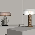 Light Luxury Table Lamp Table Lamp Combination 3d model
