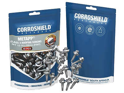 Corroshield Metap Corrosion Resistant Stainless Steel Self Tapping Screws with Packaging Bags 3d model