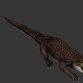 Realistic Crocodile With Open Mouth Detailed Scales And Sharp Teeth On Black Background