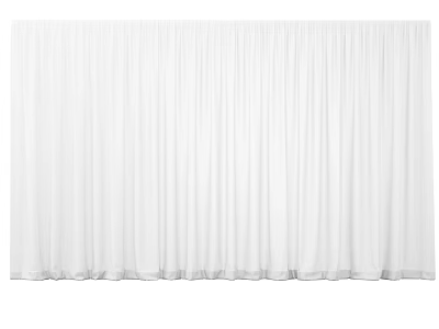 White Pleated Curtains For Home Decor With Lightweight Fabric And Elegant Design 3d model