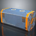 Vehicle Propulsion System Component With Blue Orange Design And Mechanical Details