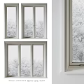 White Frame Casement Windows With Clear Glass For Home View Installation Design