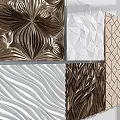 Decorative Wall Panels with Various Textures and Geometric Patterns for Modern Interior Design