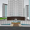 Modern Urban Residential Complex With High Rise Buildings Green Spaces And Water Features