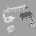 modern industrial equipment plant equipment 3d model