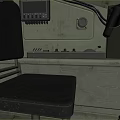 Military Camouflage Tank 3D Model Front View With Tracks And Cannon