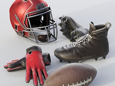 Modern sports equipment 3d model