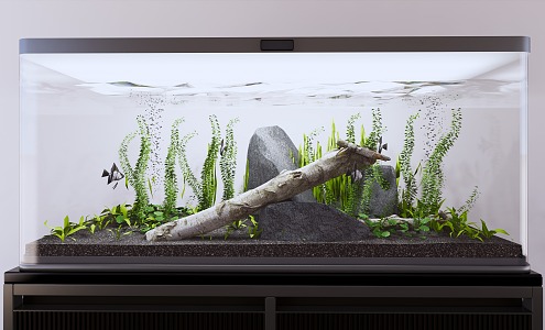 Modern Fish Tank Furniture 3d model