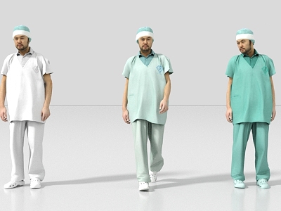 Doctor Nurse Pharmacist Physician 3d model