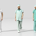 Doctor Nurse Nurse Pharmacist Physician 3d model