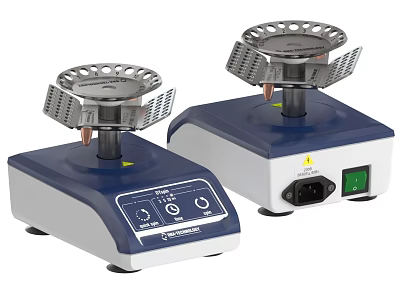 Industrial Laboratory Heating Stirrers With Digital Control Panel And Dual Units 3d model